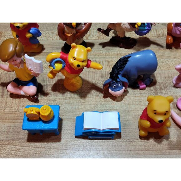 Huge Vintage Lot Of Disney Winnie The Pooh Figures Approx. 3" - Picture 6 of 14